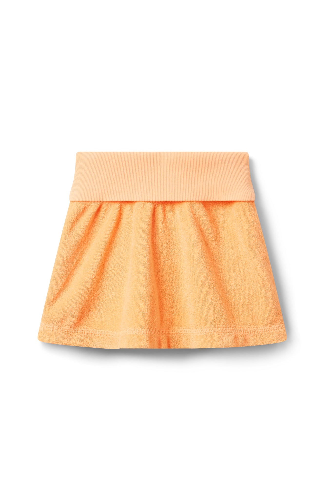 Kids | Kids Terry Rolldown Mini Skirt | Orange Creamsicle