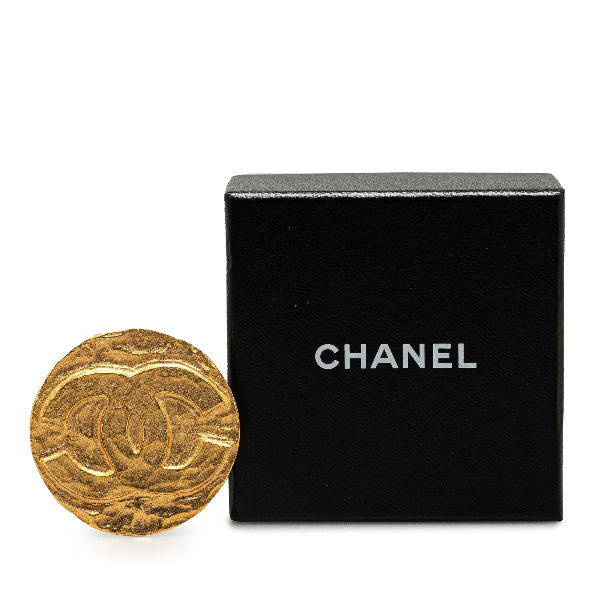 Chanel Pre-Owned Gold Plated CC Round Brooch | Women | Gold (V2)