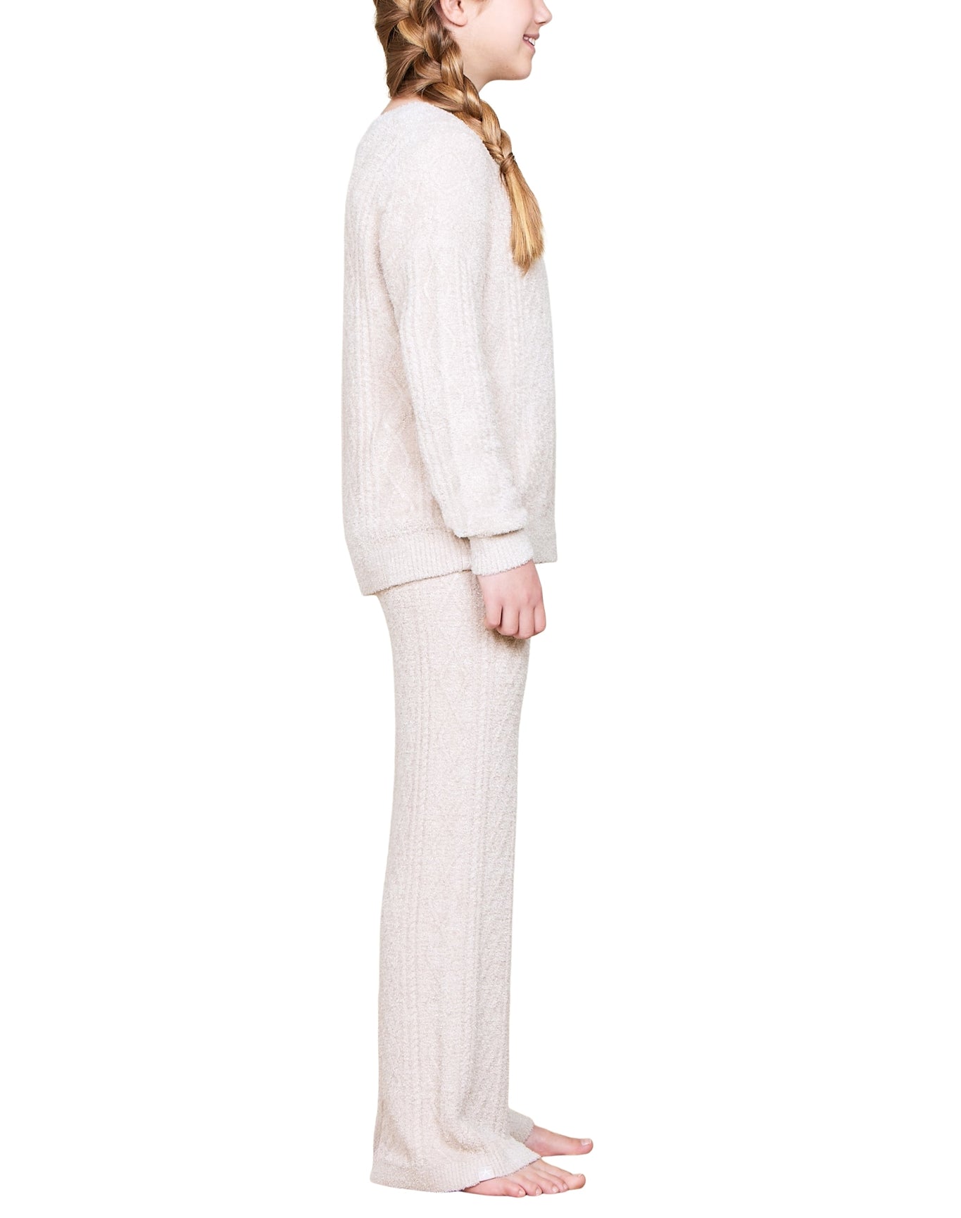 Youth | Cozychic Lite Cable Pullover | Stone