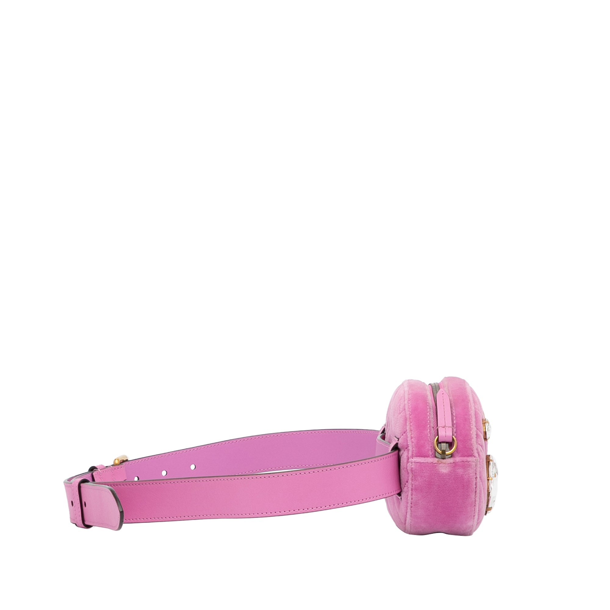 Gucci Pre-Owned GG Marmont Velvet Belt Bag | Women | Pink