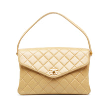 Chanel Pre-Owned Medium Lambskin Envelope Flap | Women | Brown x Beige