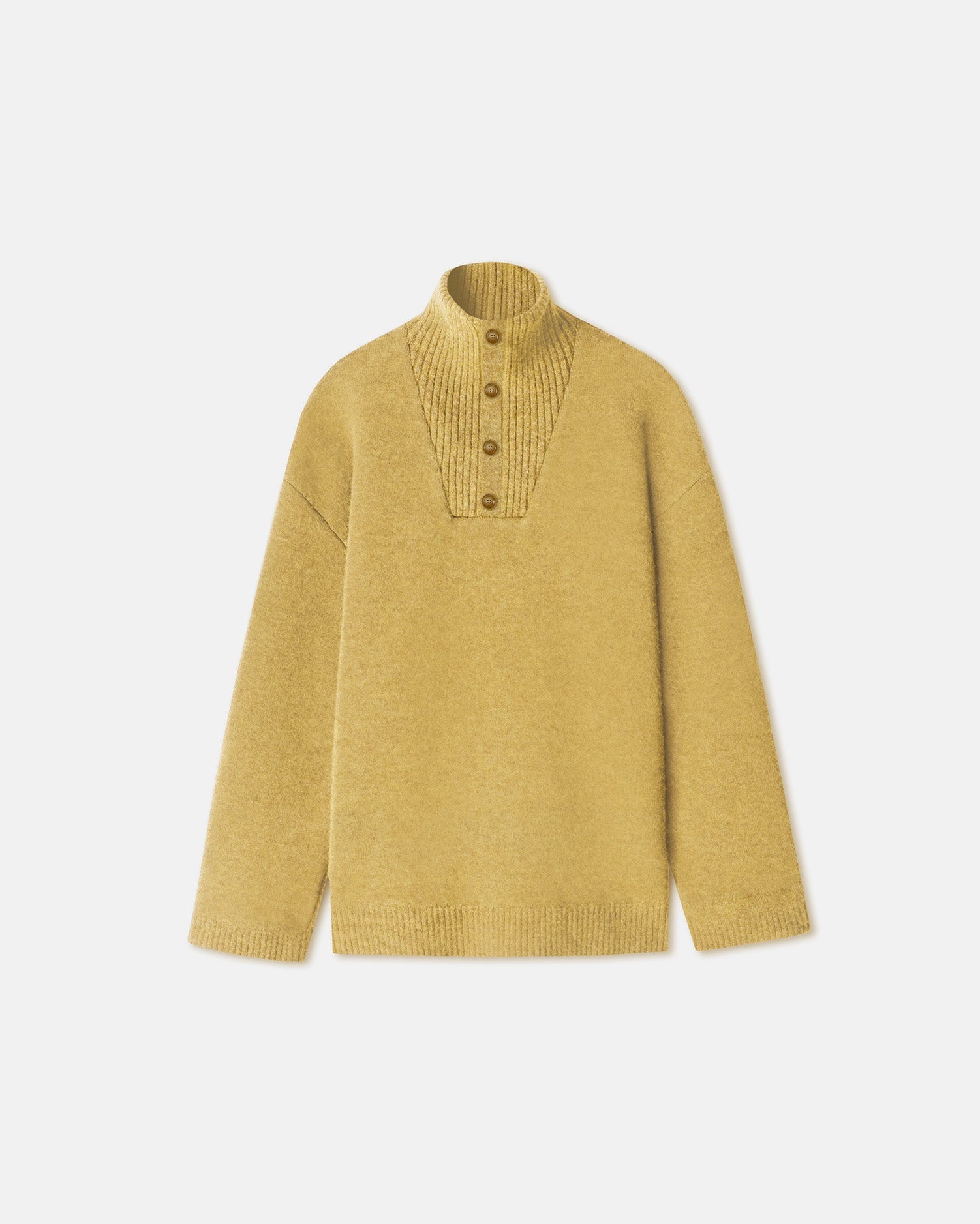 Womens | Zuma Fluffy-Knit Sweater | Custard