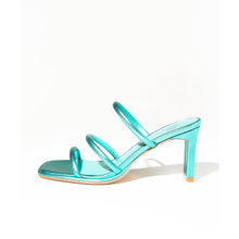 Zuma Strappy Low Heel Sandal | Teal