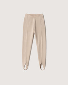 Womens | Lia Knitted Stirrup Pants | Beige