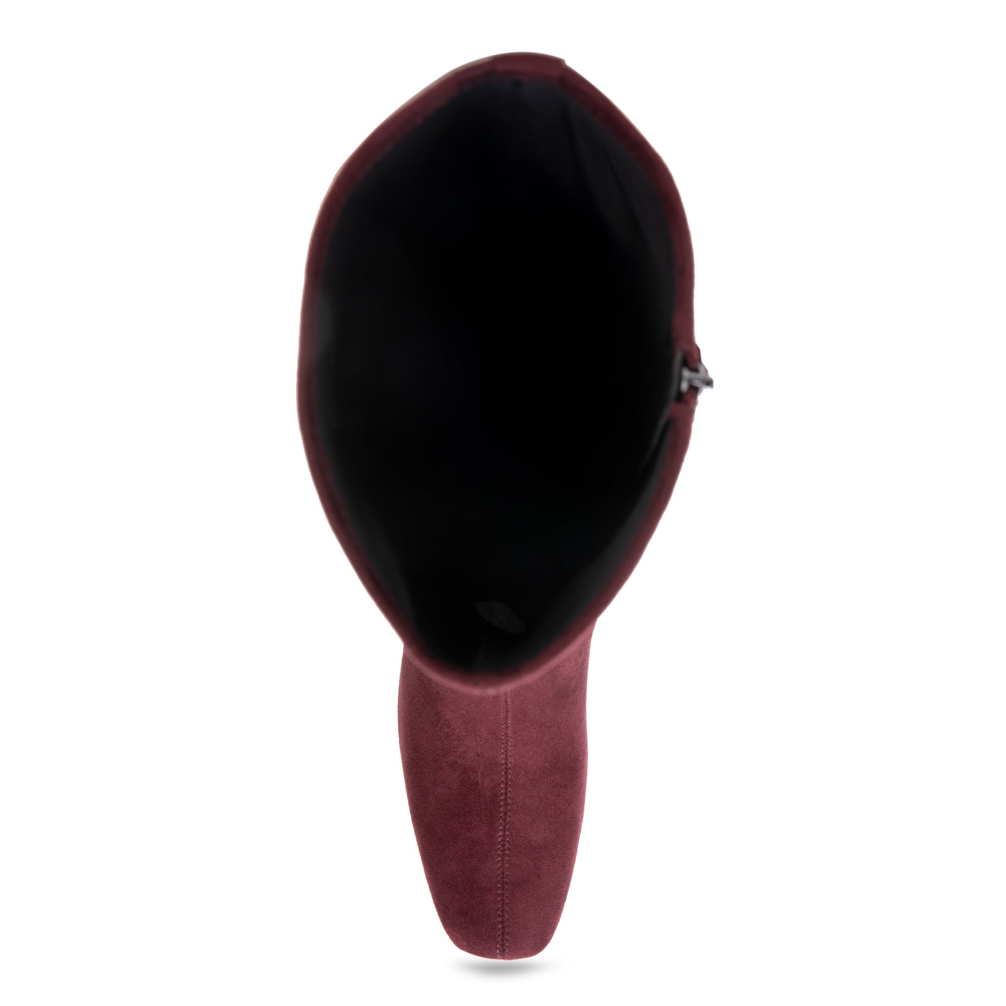 Micah Boot Mid Block Heel | Fig Stretch Faux Suede