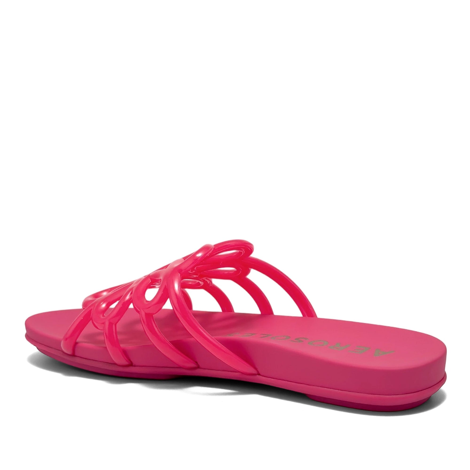 Frida Sandal Flat | Magenta Transluscent Thermoplastic Polyurethane