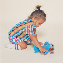 Kids | Button Down Short Sleeve Top | Abstract