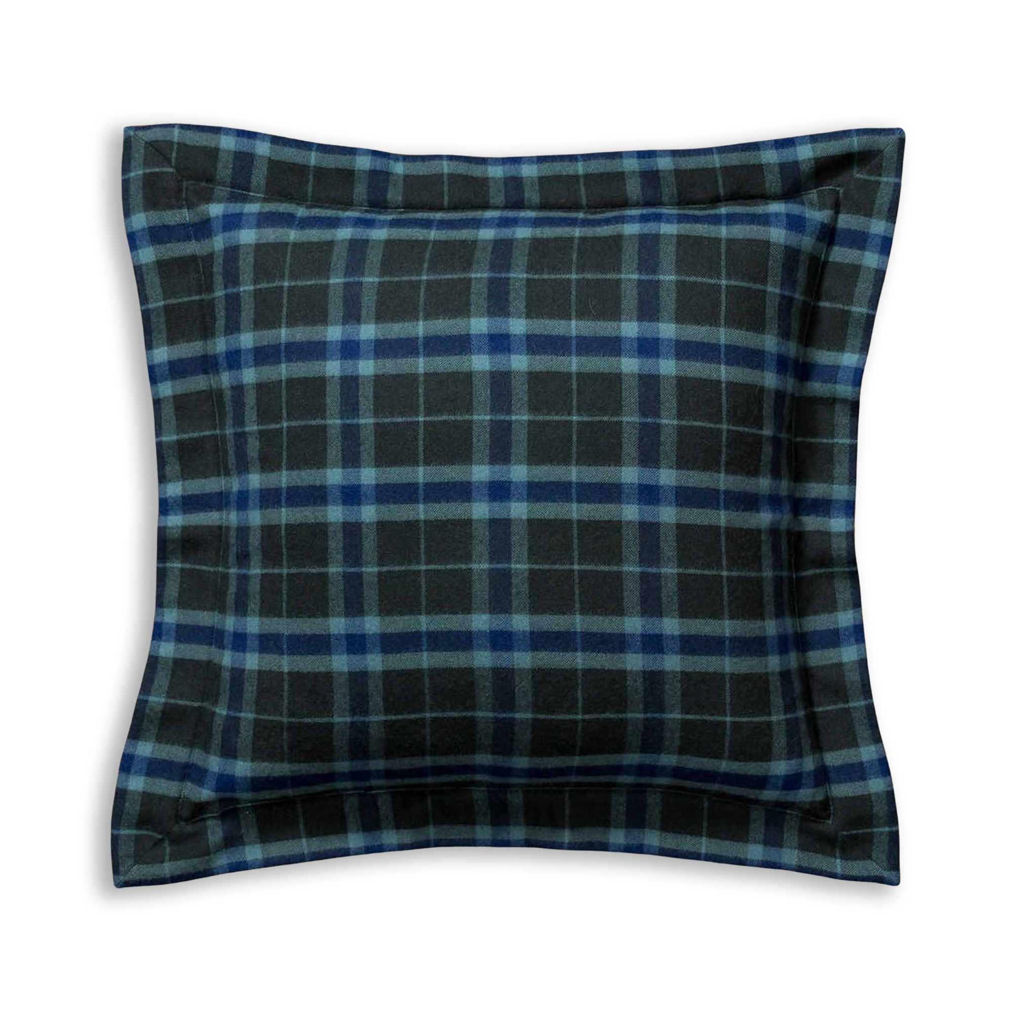 Aberdeen Euro Pillow | Velvet Green/Indigo