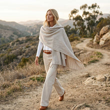 Unisex | Maxi Wrap | Herringbone Taupe