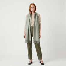Unisex | Maxi Wrap | Herringbone Sage