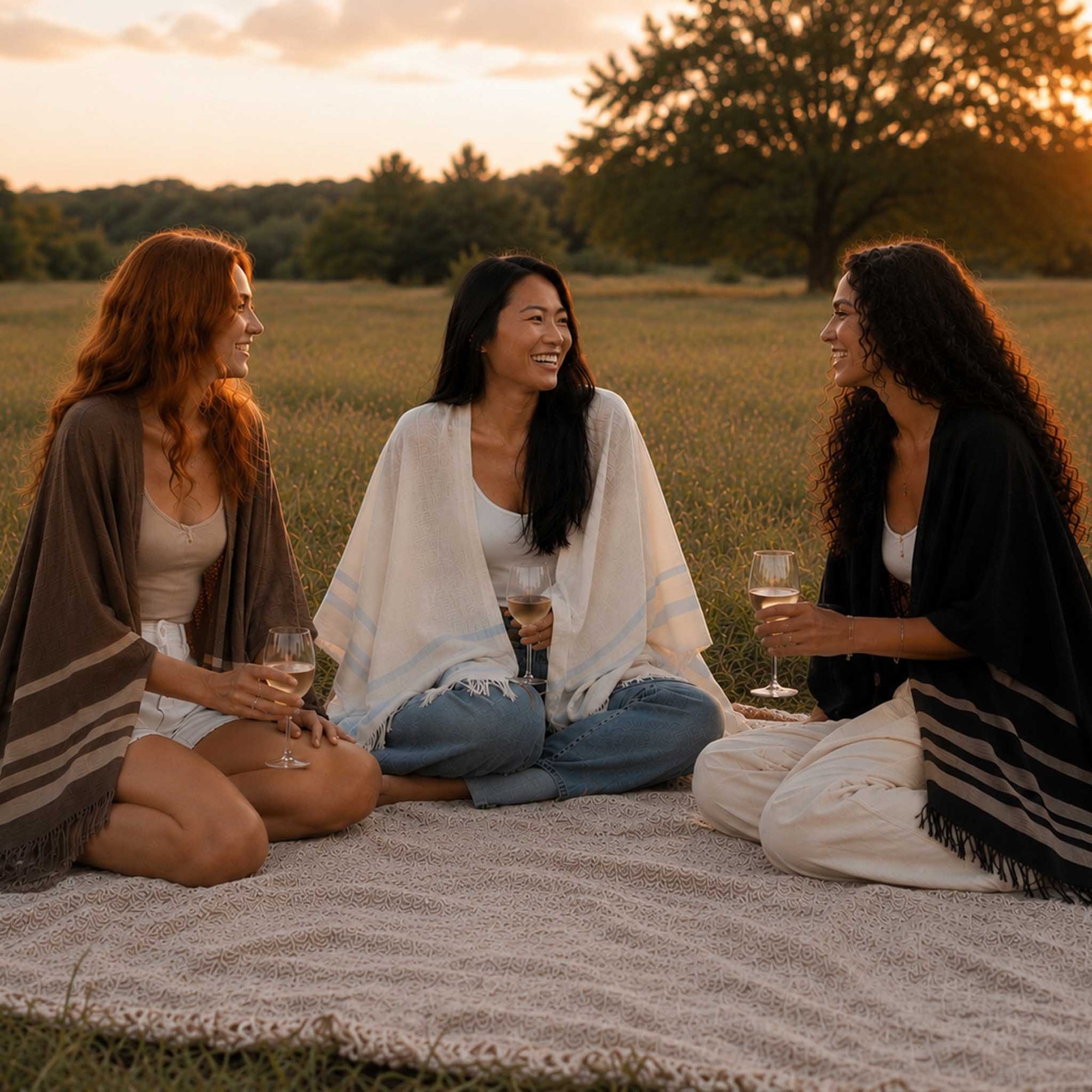 Women | Sail Kimono | Mocha / Barley