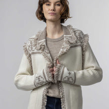 Women | Hacienda Cardigan | Ivory / Taupe