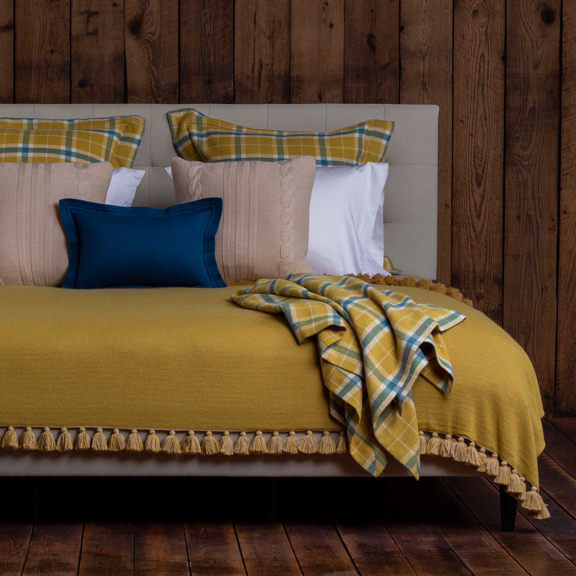 Aberdeen Euro Pillow | French Yellow/Teal