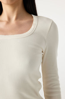 AMO Denim | Angelina Long Sleeve in Bone