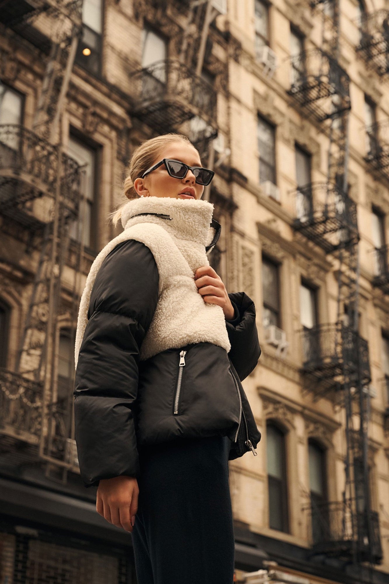 Apparis | Phoebe Jacket | Noir/Ivory