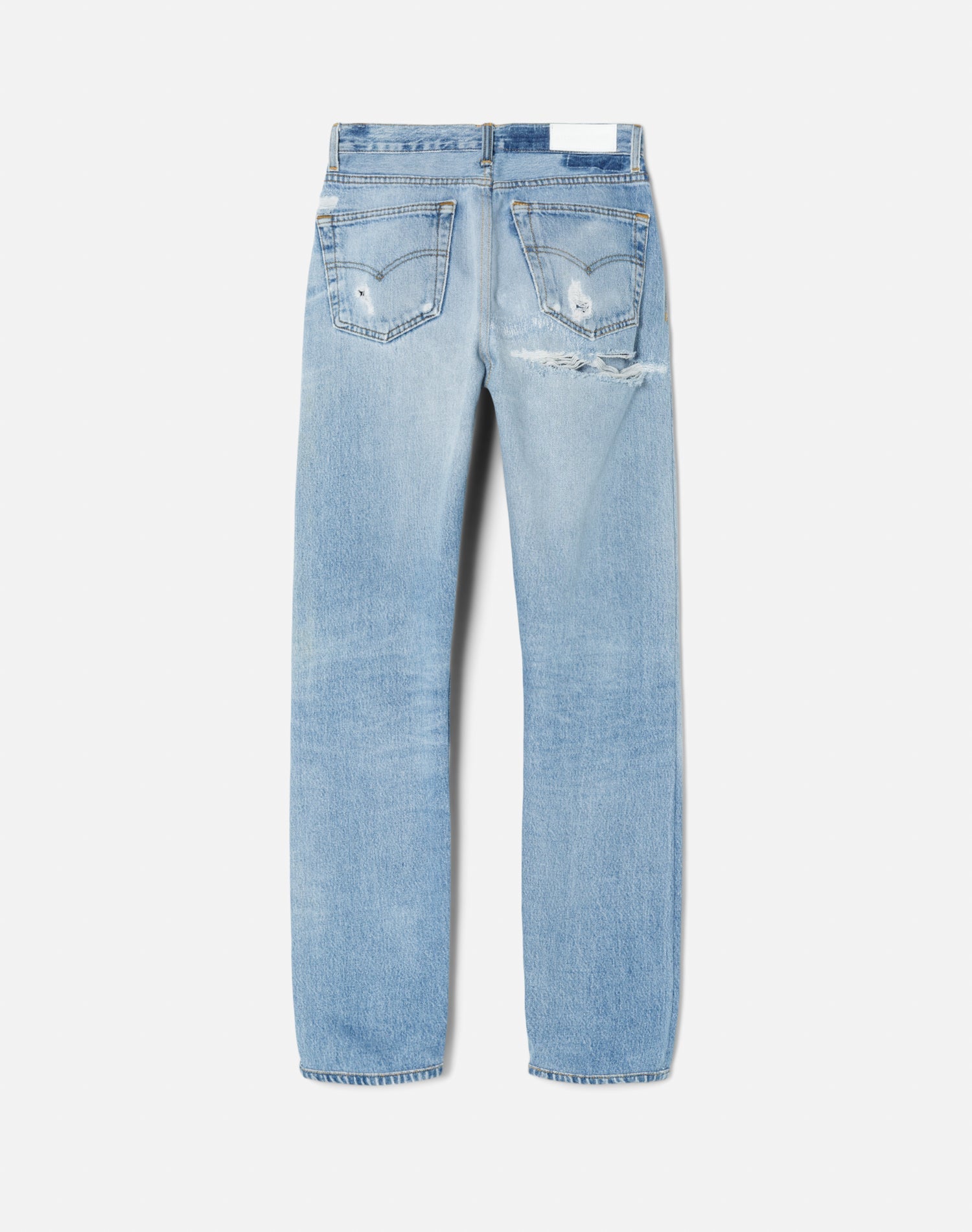 Womens | Upcycled Vintage | Levi's 70s Straight | One-of-a-Kind | Indigo Ass Rip