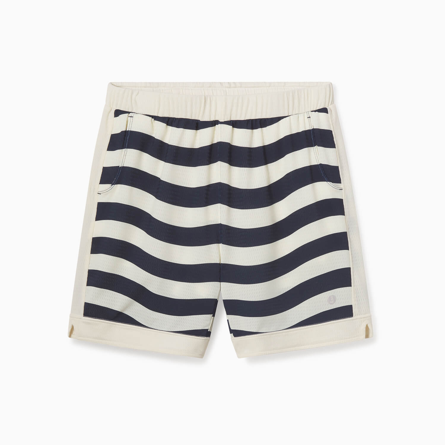 Breathable Mesh Lounge Shorts with Modal Lining | Breton Stripe