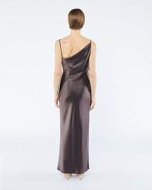 Womens | Lennie Slip Satin Maxi Dress | Coffee Bean