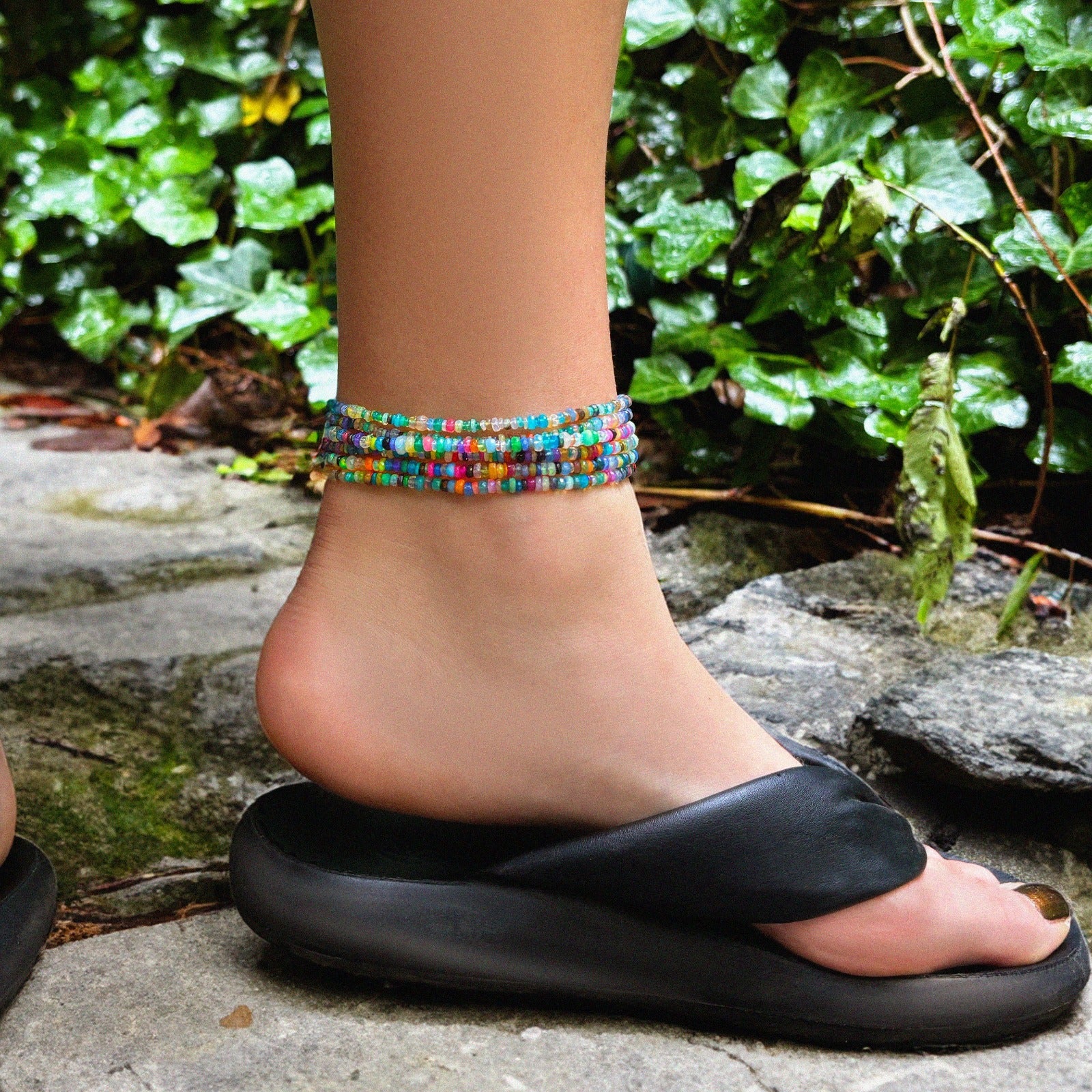 Mixed Opal Anklet