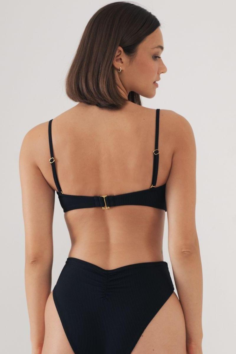 Summer Bikini Top | Black Rib