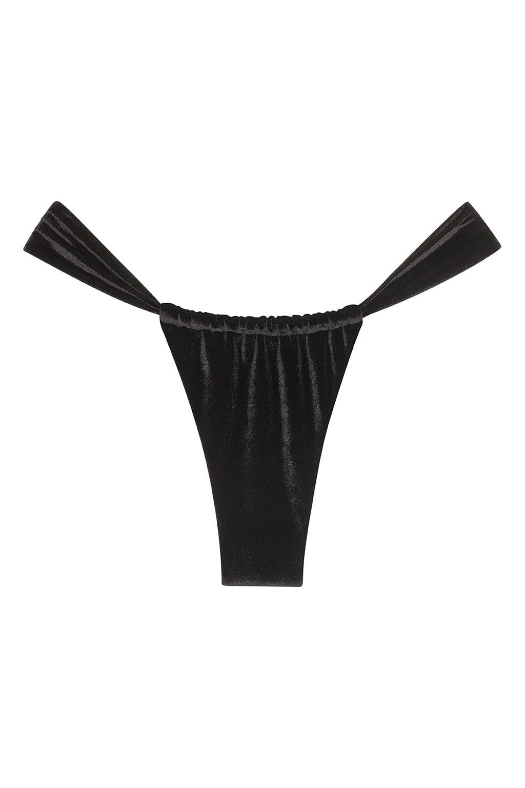 Sandra Bikini Bottom | Black Velvet