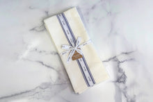 Kitchen Tea Towel | Vintage Navy Blue Stripe | Set of 2