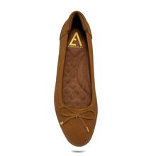 Jade Casual Flat | Tan Faux Nubuck