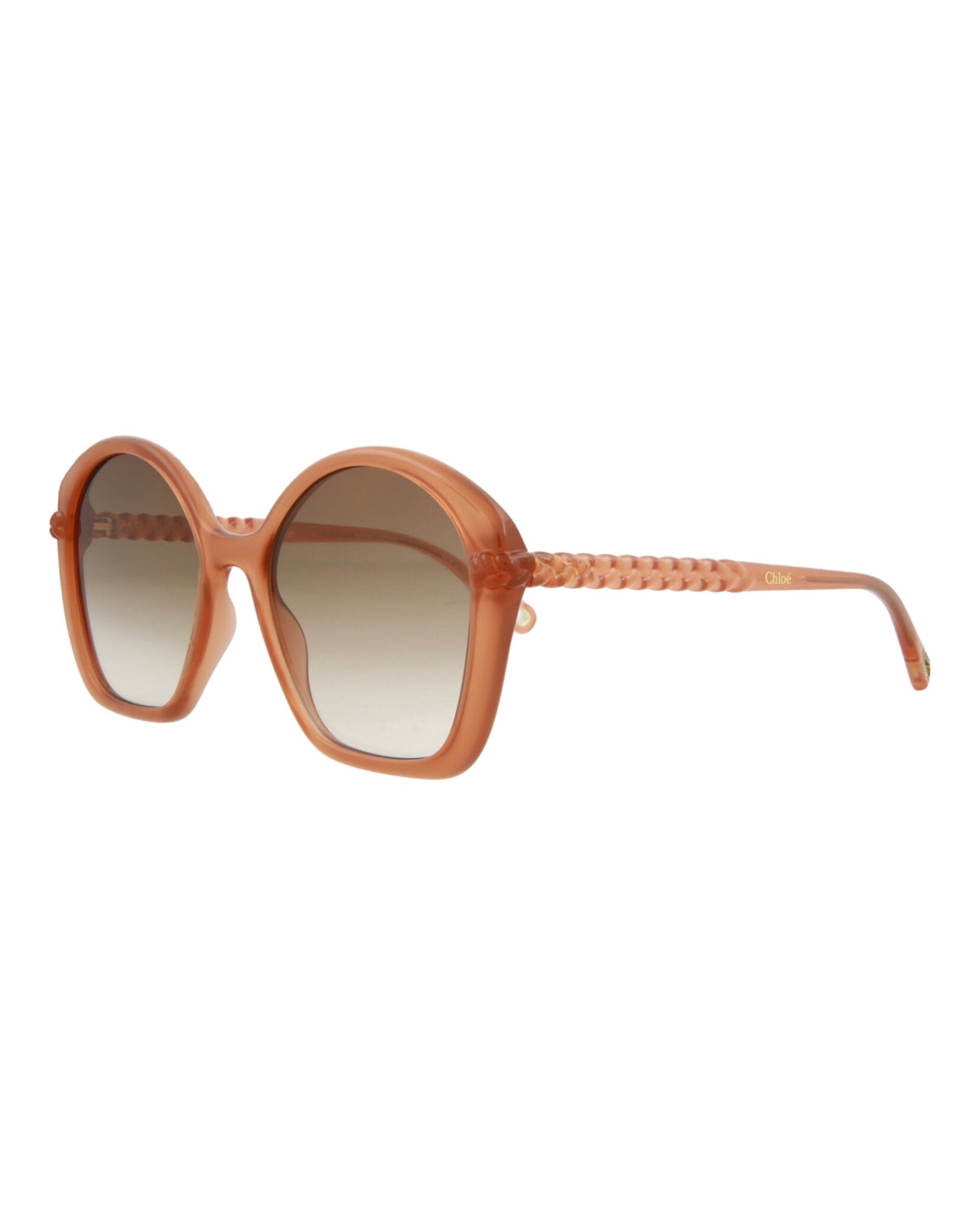 Chloe Square Bio Injection Sunglasses | Pink