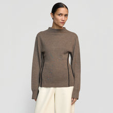 Charlotte | Clarice Contrast-Piping Sweater in Size Small