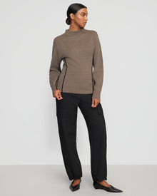 Luisa | Clarice Contrast-Piping Sweater in Size Small