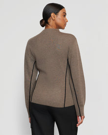 Luisa | Clarice Contrast-Piping Sweater in Size Small