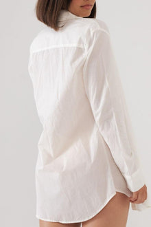Long Sleeve Button Down Shirt | Cream