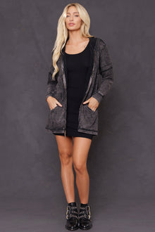 Women | Hooded Stadium Zip-Up Jacket | Mineral Wash 6