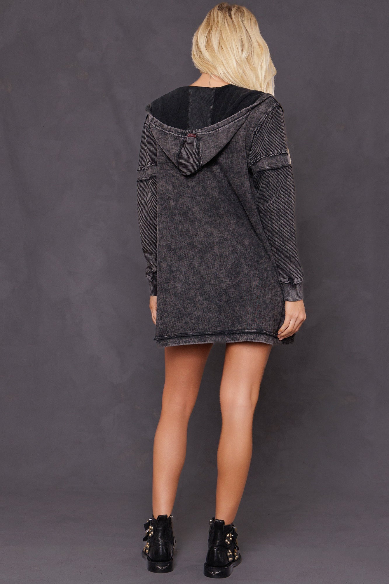 Women | Hooded Stadium Zip-Up Jacket | Mineral Wash 6
