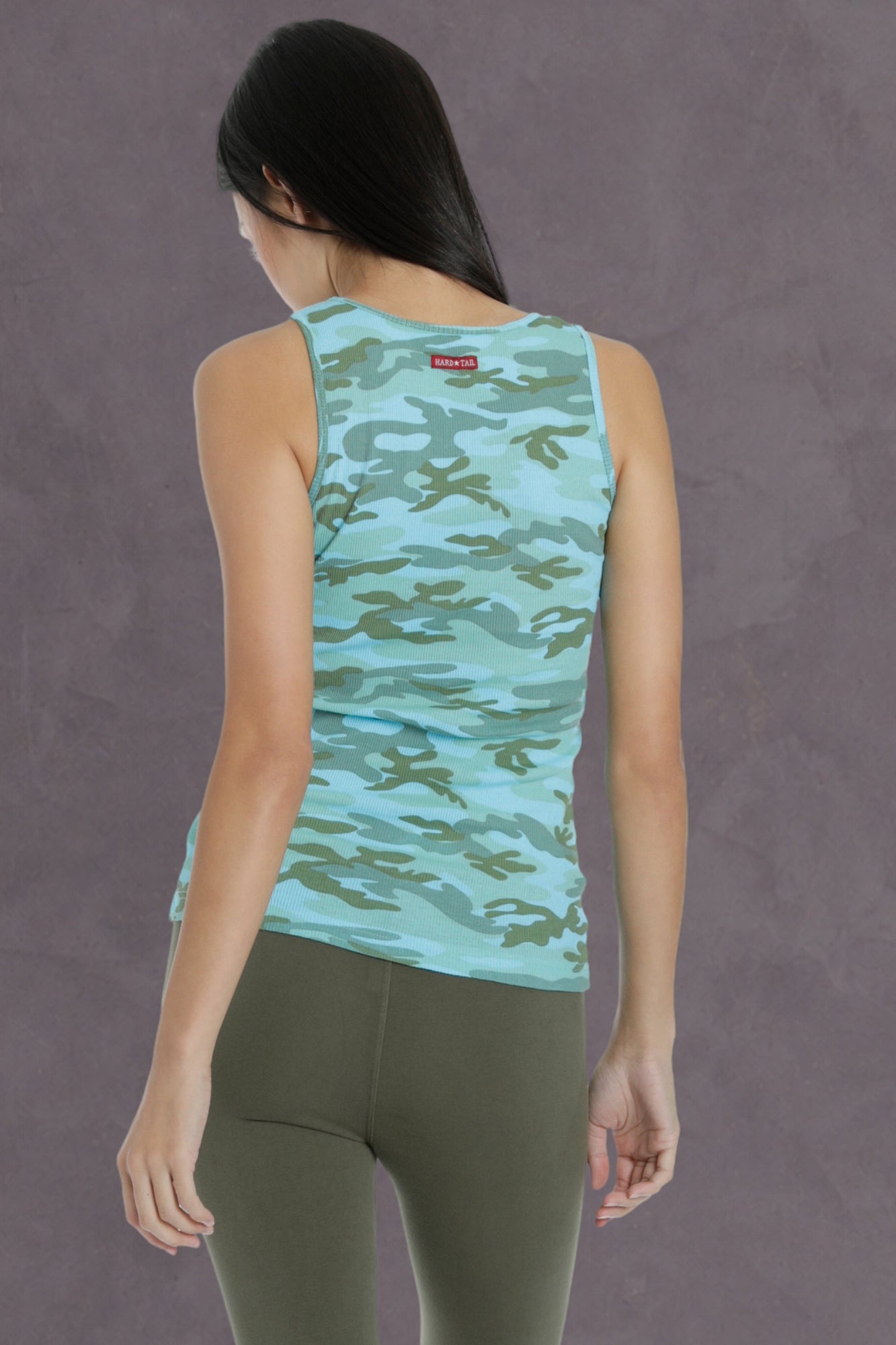Women | Camo Ribbed Tank | Surf