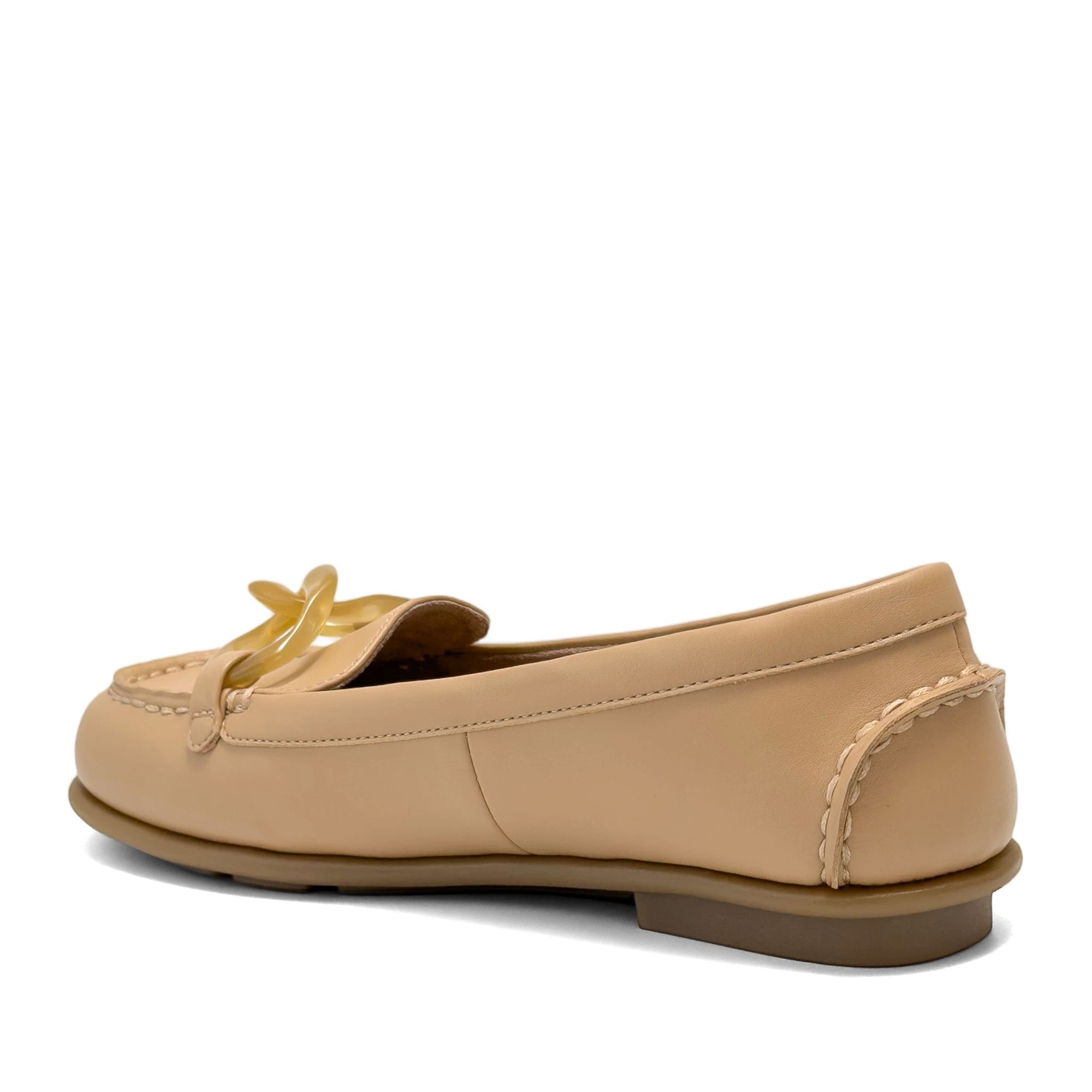 Wysteria Casual Loafer | Beige Bisque Faux Soft Nappa