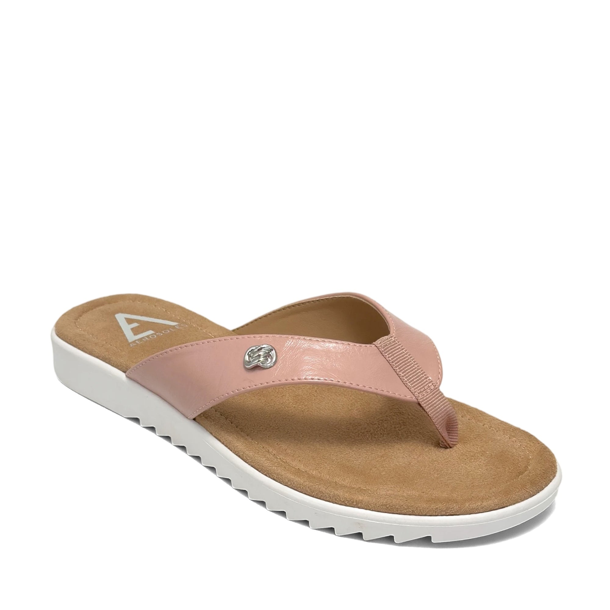 Jordyn Sandal Thong | Rose Faux Nappa