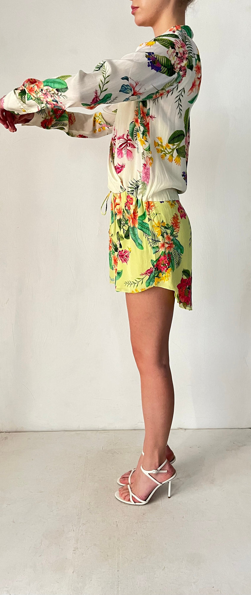 Short Dress | Green/Multi