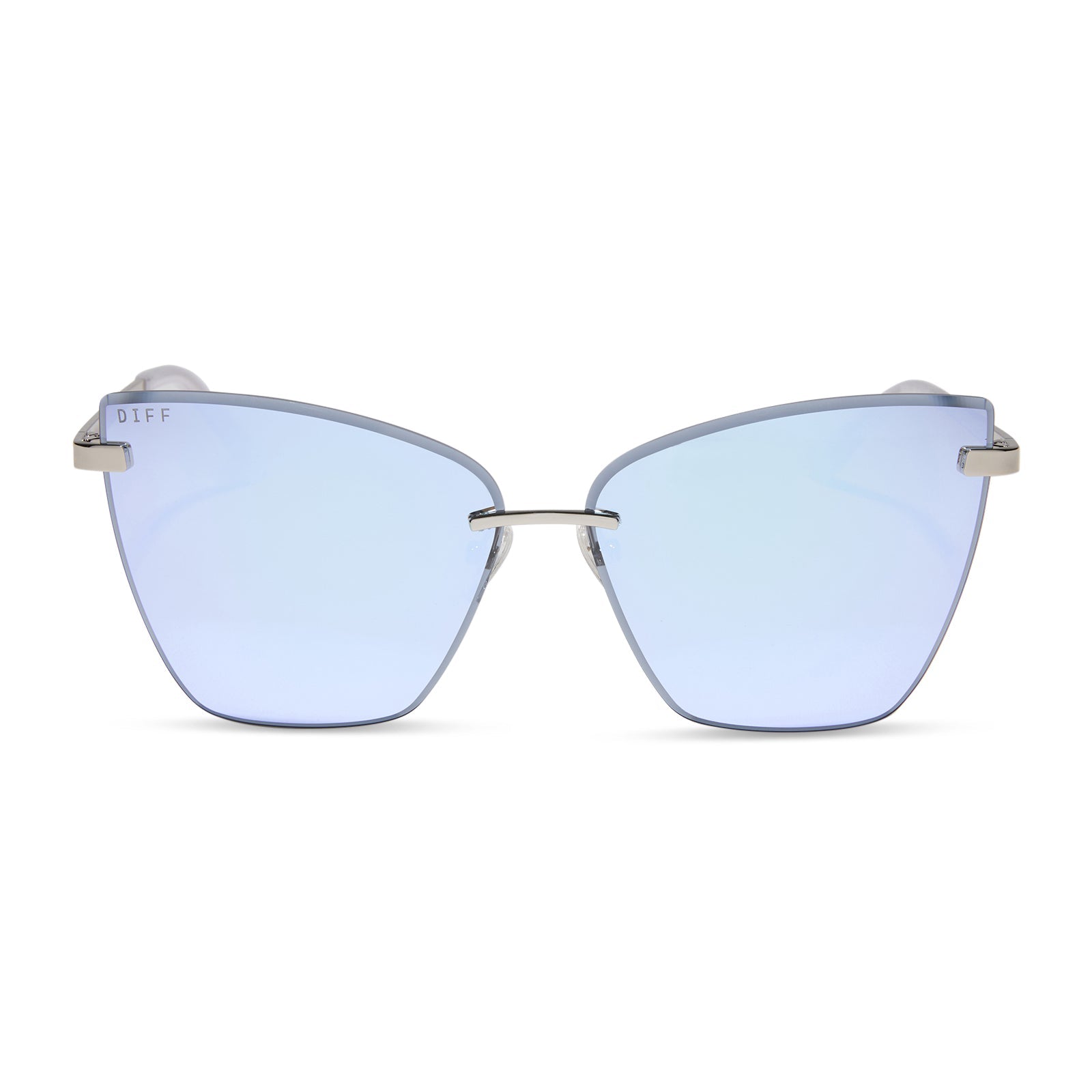 Womens | Becky V Sunglasses | Silver | Lavender Lenses