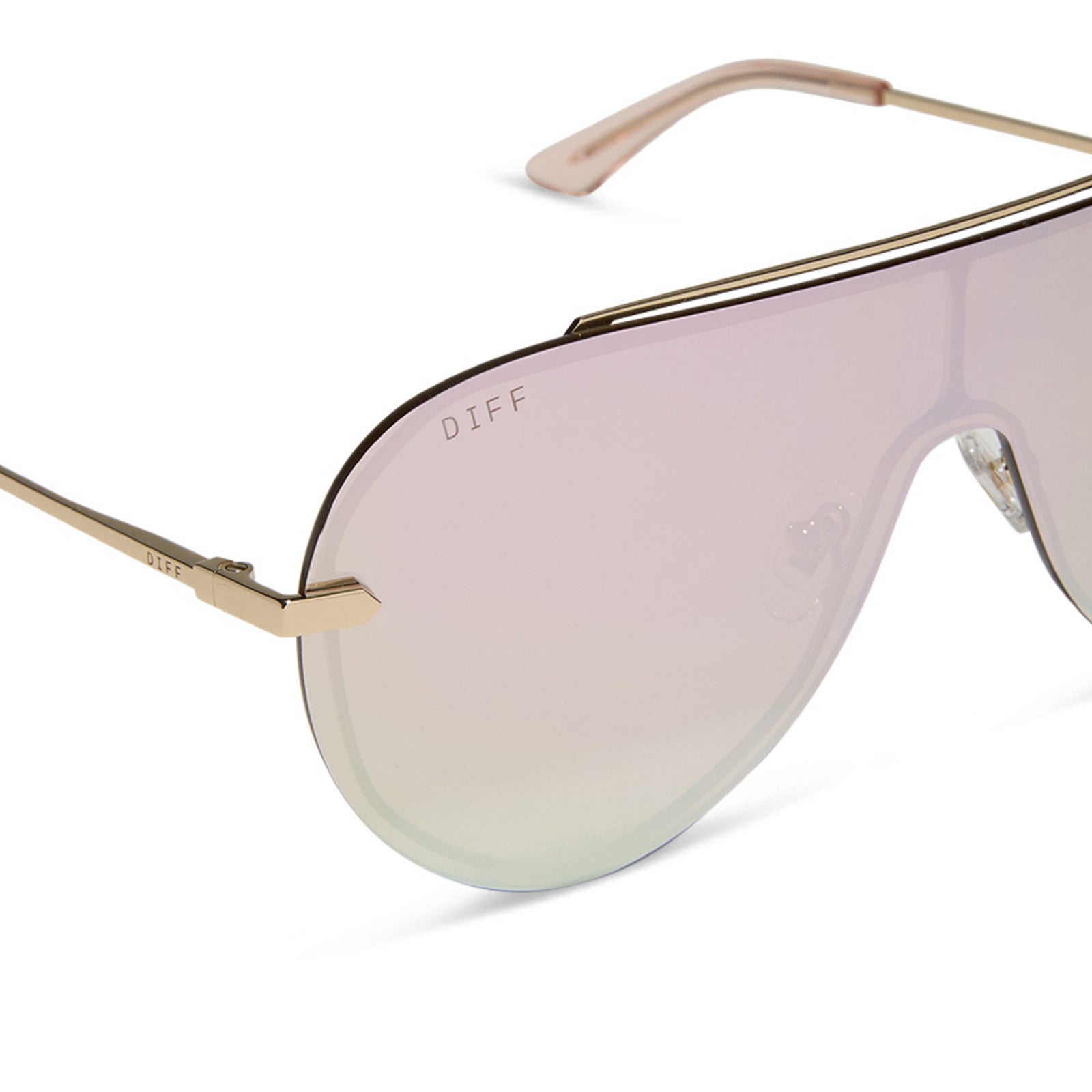 Unisex | Imani Sunglasses | Gold | Cherry Blossom Lenses