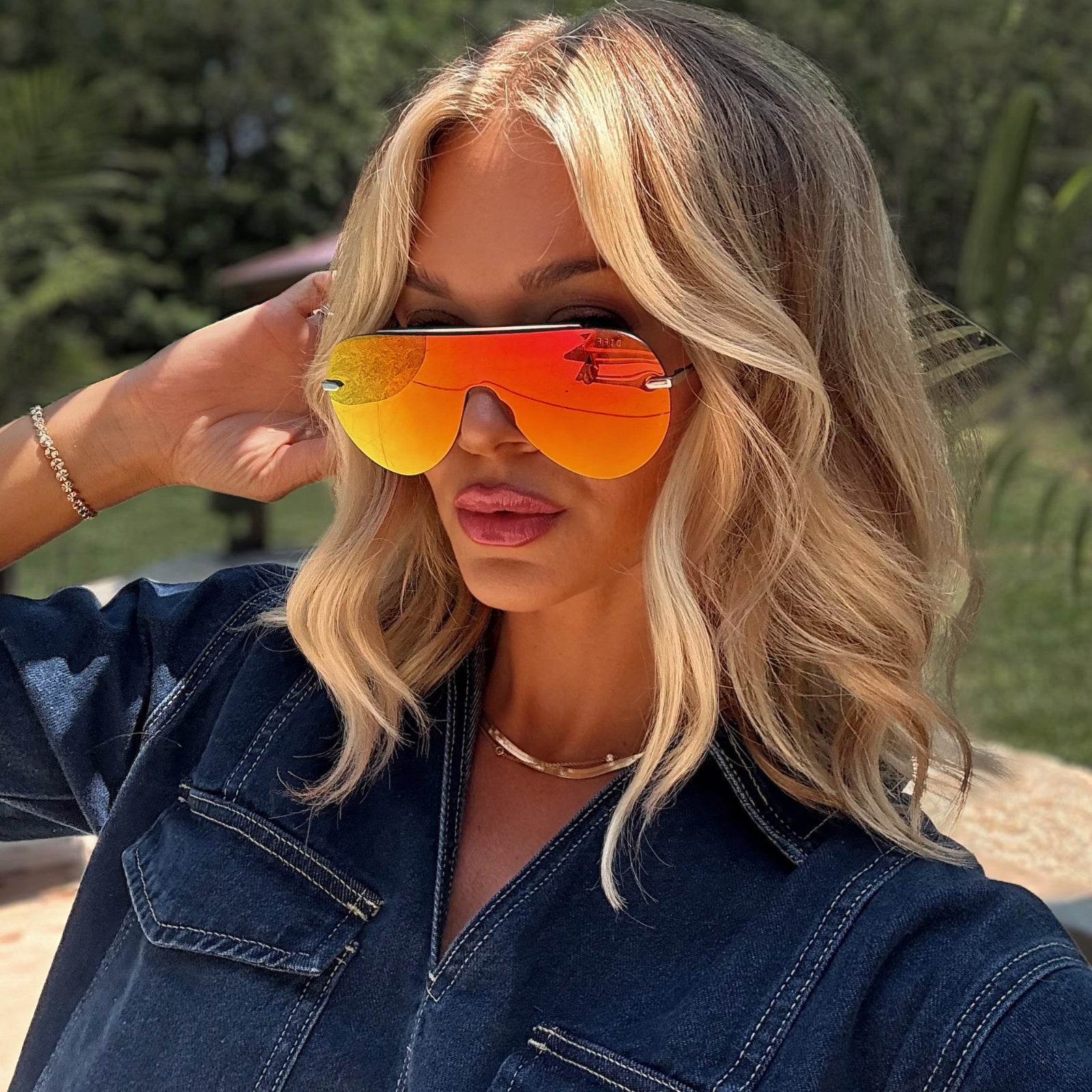 Womens | Imani Sunglasses | Gunmetal | Red Hot Summer Lenses