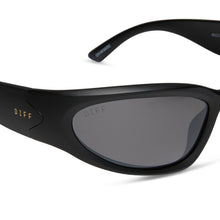Unisex | Side Out Sunglasses | Matte Black | Grey W/ Silver Flash Polarized Lenses