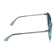 Womens | Cinderella Sunglasses | Blue Crystal Glitter | Blue Dust Gradient Polarized Lenses