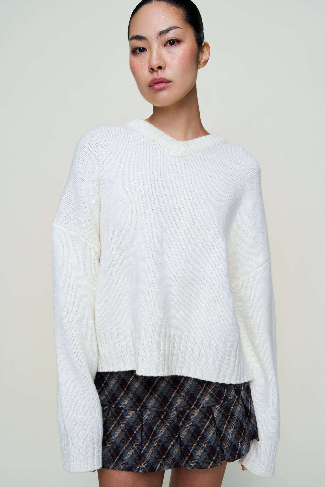 Womens | Joni Cashmere V-Neck Jumper | Ivory