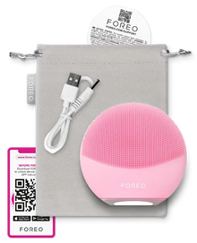 LUNA 4 mini Deep Cleansing Dual-Sided Facial Cleansing Massager | Pearl Pink
