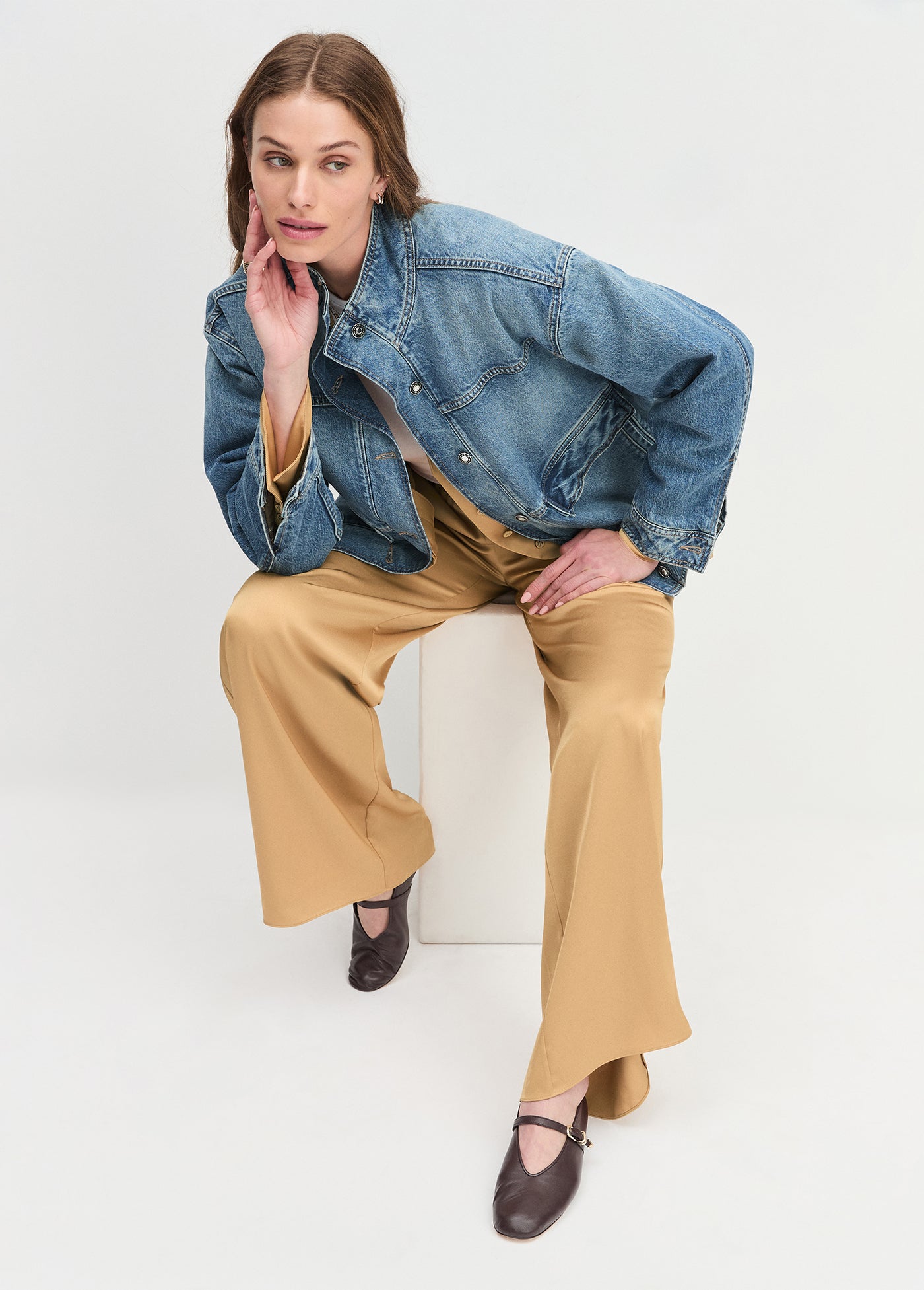 The Effortless Wide Leg Pant | Palomino Gold