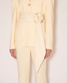 Womens | Tayo Heavy Poplin Belt | Creme