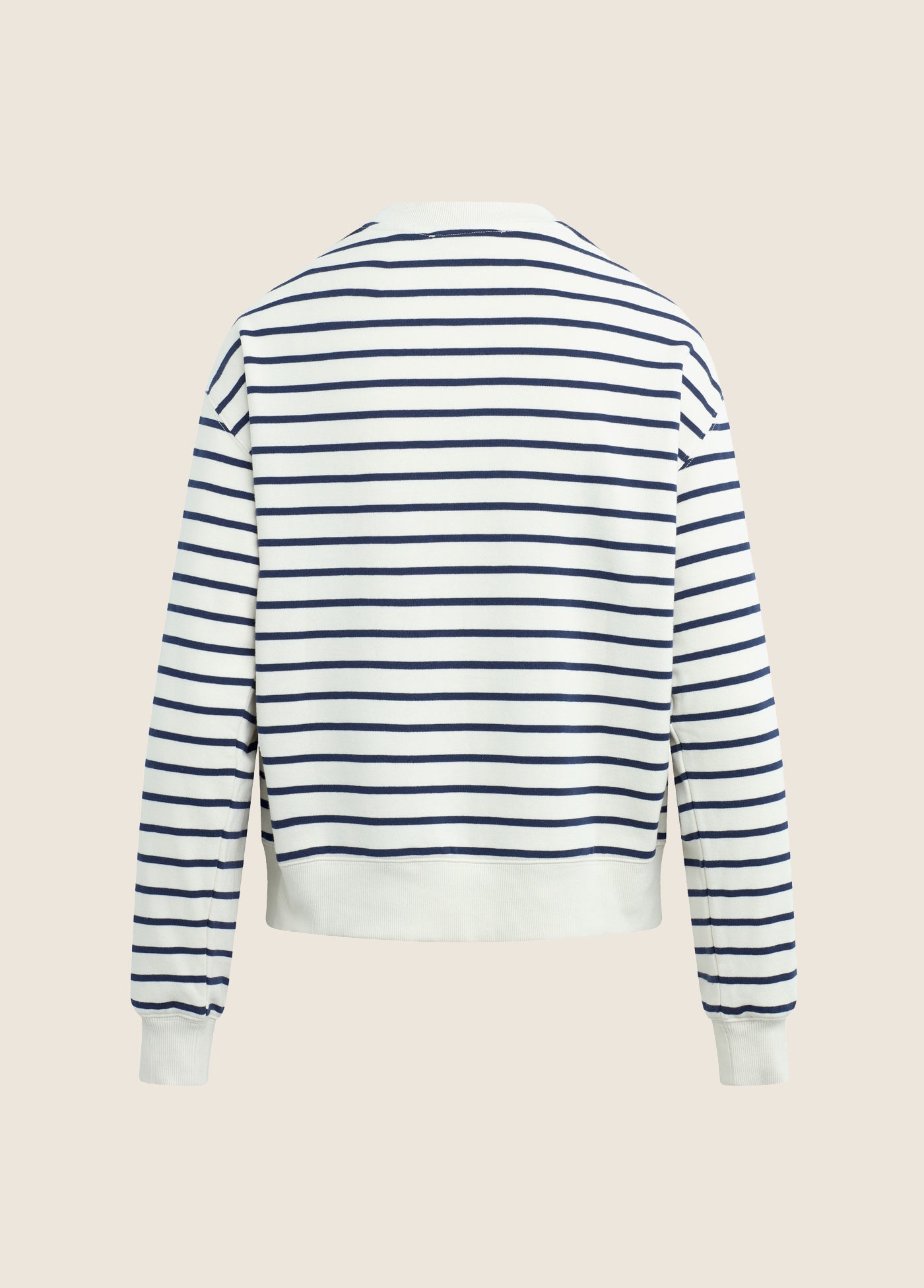 The Collegiate Classic Sweatshirt | Navy Stripe Sea Blue