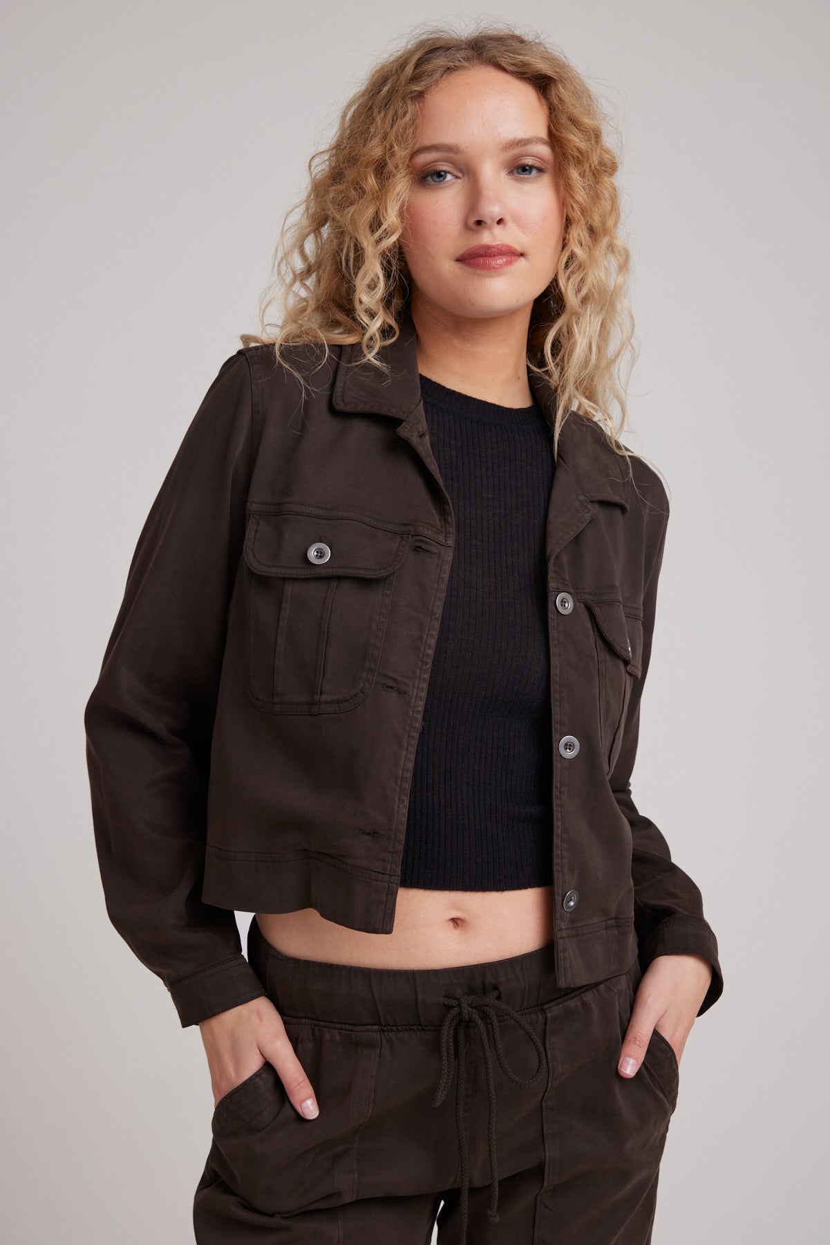 Flap Pocket Utility Jacket - Quartz Brown