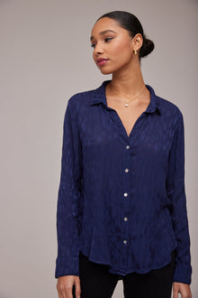 Flowy Button Down - Twilight Navy